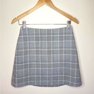 Wilfred Grey Plaid Mini Skirt in Great Condition- Size 4